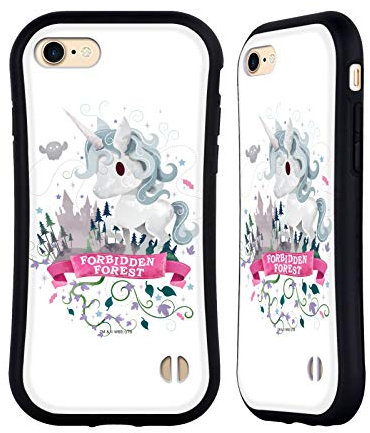 Head Case Designs Offizielle Harry Potter Einhorn Deathly Hallows II Hybride Handyhülle Hülle Huelle kompatibel mit Apple iPhone 7/8 / SE 2020 & 2022