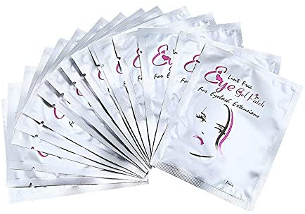 Coussinets de gel pour les yeux 50 paires, patchs pour les cils non pelucheux, coussinets de gel pour les yeux sous pour salon professionnel et extension de cil individuel