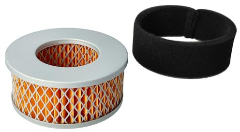 vhbw 2x filtro compatibile con Yanmar L60, L48, L40, L70 motore per trattorino tagliaerba - 1x filtro dell'aria, 1x pre-filtro
