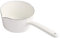Haude Casserole Japonaise en Céramique Blanche 1,3 L - Pot à Lait avec Longue Poignée pour Cuisine, Cuisson et Aliments pour Bébés