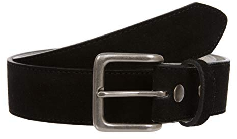 1 1/2 (38 mm) Snap-on Damen Wildleder Jean Gürtel Gr. 34W, Schwarz