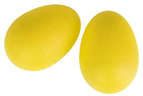 A-Star 2 Pcs/Pair Plastic Egg Shakers - Yellow - Rhythm Egg Maracas