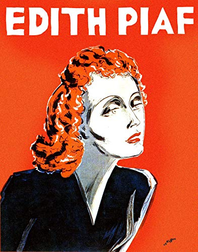 Edith Piaf Poster, Reproduktion, Format 50 x 70 cm, Papier 300 GR-Verkauf, digitale Datei HD möglich