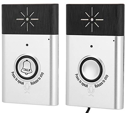 Drahtlose Türsprechanlage 2 4 GHz Intercom System mit Zweiweg Kommunikation klarer Audio und lange Akkulaufzeit für Haus Garten und Außenbereich Türklingel