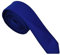 DWOY Herren Krawatte Solid Color Satin Schmale Herren Krawatte 4 cm (Blau)