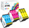 Q-image 27XL Druckerpatronen Kompatibel für Epson 27 XL Patronen Kompatibel für Workforce WF-3620DWF WF-3640DTWF WF-7110DTW WF-7210DTW WF-7610DWF WF-7620DTWF WF-7710DWF WF-7715DWF WF-7720DTWF