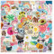 LTSCLO 100Pcs Cute Stickers, Waterproof Aesthetic Trendy Stickers Vinyl Kawaii Stickers for Girls, Teens, Water Bottles, Laptop, Skateboard, Luggage