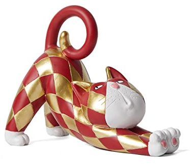 SEINHIJO Katzen Figur Statue Tier Skulptur Ornament Moderne Deko 18cm