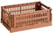 Hay Transportbox Colour Crate S aus recyceltem Polypropylen in der Farbe Terracotta