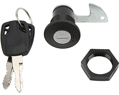 Serrure de Coffre de Queue de Moto, Akozon Universel Verrou de Queue de Montage de Scooter Aluminium Plastique pour Coffre de Rangement pour Motos électriques(#2)