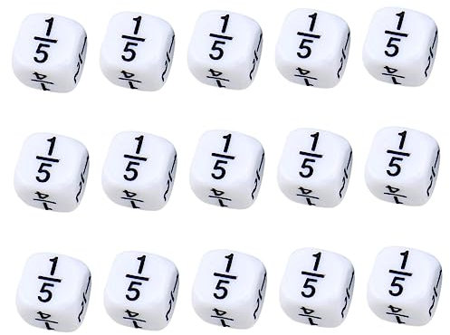 TOYANDONA Werkzeug Bruchwürfel 15 Stücke Fraktion Lehren Mathematik Lehrwürfel Fraktion Würfel Spielzeug Kinder Z?hlen Würfel Würfel Mathe Würfel Fraktionswürfler Kinderspielzeug