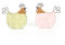 Logbuch-Verlag 2 Bunte Hühner Figuren Hahn + Henne Paar rosa grün 12,5 cm Frühling Ostern Deko aus Holz
