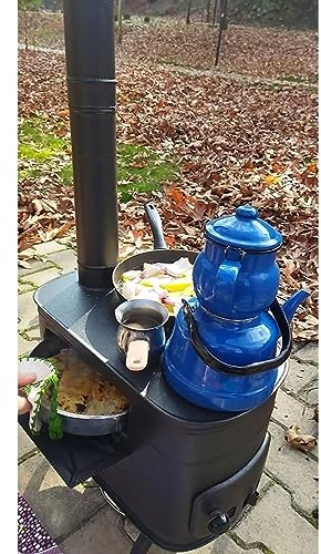 Tubibu Samovar - Calentador de agua con energía sin tetera no incluida, 4 l, semaver Samavar, barco, camping, senderismo, caza, yate, tetera (estufa de camping)