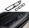 Auto Fensterheber Schalter Trim Cover Aufkleber Carbon Fiber Decal passt Kompatibel mit BMW X5 X6 E70 E71 2007 2008 2009 2010 2011 2012 2013 2014 Zubehör - Einzelloch