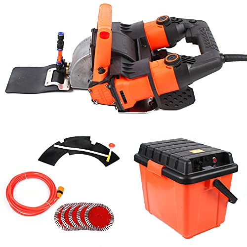 Rainureuse électrique 5200 W + 5 lames de scie 10500 tr/min Largeur de rainure max. 72 mm Profondeur de rainure max. 45 mm Pour rainurer et couper