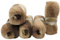 5 x 100 g Strickwolle Angora gold mehrfarbig mit Farbverlauf, 500 Gramm Strickgarn mit 20% Wolle-Anteil (braun beige 6779)