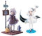 Jiumaocleu Azur Lane Figure Statue, Cute Anime ILLUSTRIOUS and U-110 Action Figure Model Clay Man, PVC Handmade Collectible Desktop Display Decor Gift for Fans