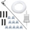 BlueXP 18 Stück Kraftstoff Standrohr Set Auto Diesel Standheizung Schlauch Ersatz Kraftstoffrohr Kraftstoffleitung Leitungsfilter Schlauchschellen Kit für Eberspacher/Webasto-Heizung