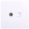 RJ45 Adapter+TV Antenna Coaxial Wall Mount Output Faceplate Panel Socket Antenna Cable 2m
