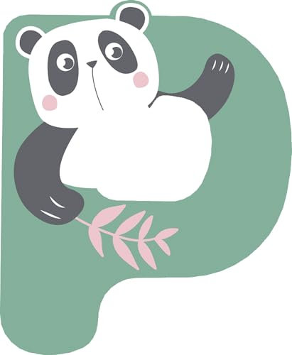 small foot Holzbuchstaben-Set Kinderzimmer P aus FSC® 100%-zertifiziertem Holz, Tier-Buchstaben zum Sammeln, 12523