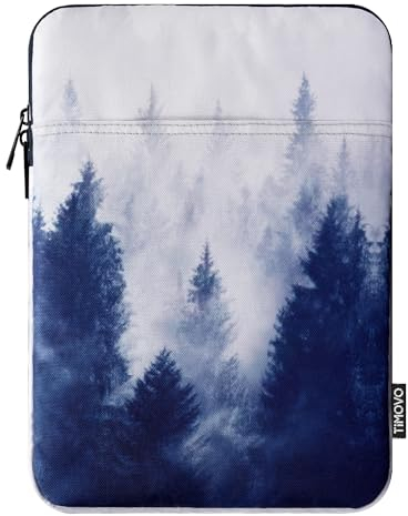 TiMOVO 9-11 Tablet Sleeve Bag for iPad 11-inch A16 2025, iPad 10.9/10.2, Galaxy Tab A9 Plus 11, Protective Bag Fit Smart Keyboard, Gray Forest