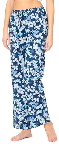Merry Style Damen Schlafanzugshose MPP-001 (Jeans Blumen, M)