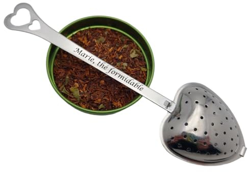 Infuseur à thé personnalisé. Cuillère pour le thé avec gravure personnalisable effectuée en France