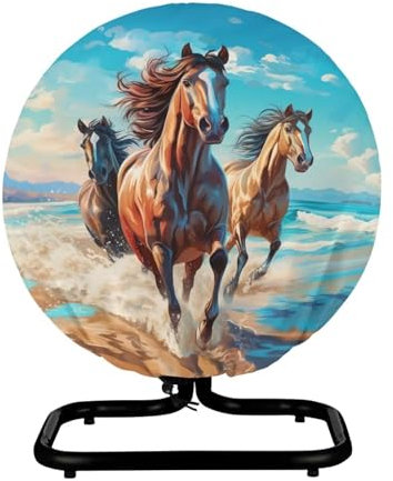 Upetstory Horse Fan Cover for 18-24 Inch Industrial Floor Fan Covers Washable Dustproof Metal Fans Covers High Velocity Drum Fan Covers for Home Outside Office Living Room