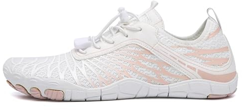 RÖCK- Orthopädischer Barfußschuh Natürlich Barfuß Dünne Sohle Leichter Schuh (Weiß,36)