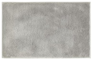 andiamo Badematte rutschfest Florida - Badezimmerteppich weich und flauschig - Badteppich rutschfest waschbar Duschvorleger Badvorleger für Badezimmer 60 x 100 cm grau