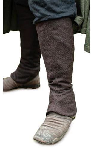 Burgschneider - Beinstulpe Seran - Braun (L, für Damen & Herren, Wolle) Mittelalter Fantasy - Ranger