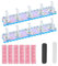 2 Sets 5 Nail Practice Bases Kit, 1 Manicure Clay, 2 Nail Files, Display Brackets