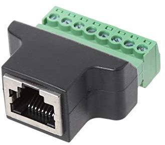 Buchse Schrauben 8-poligen Steckers Ethernet Extender Adapter