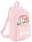 The Baby Box UK Personalised Girls Backpack Toddler Safari Rainbow Back Pack Childrens Rucksack (Powder Pink)