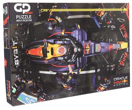 GP Moto Sport Red Bull Racing 2D Puzzle – 1000 Teile, statisches F1-Auto-Design, hochdetaillierte Kunstwerke, ideal für Rennsportfans und Sammler – 68,5 x 50,8 cm