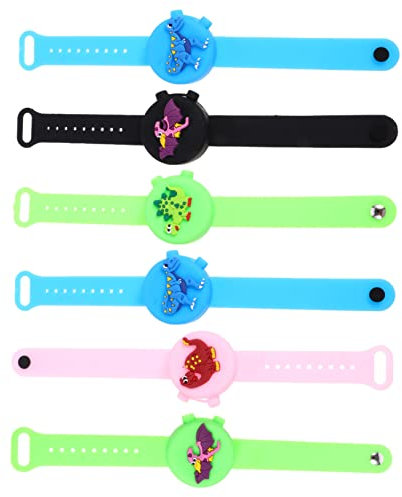 Baluue Flüssigseifenarmband Tragbarer Handspender aus Silikon 6 Stück für Einfach zu Tragen für Reisen und Unterwegs