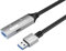 PremiumCord Cable Alargador USB Activo con Repetidor 20m, USB A Hembra a Macho, USB 3.2 Gen 1 Super Speed 5 Gbit/s, 2x Blindados, AWG20/28, Carcasa de Aluminio, Color Negro, Longitud 20m
