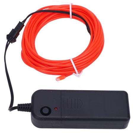 FTVOGUE 2pcs Neon Light El Draht 5 M Hohe Helligkeit LED Seilstrobe Kit 4 Modi Leichte Flexible und Dünne für Partys Festivals