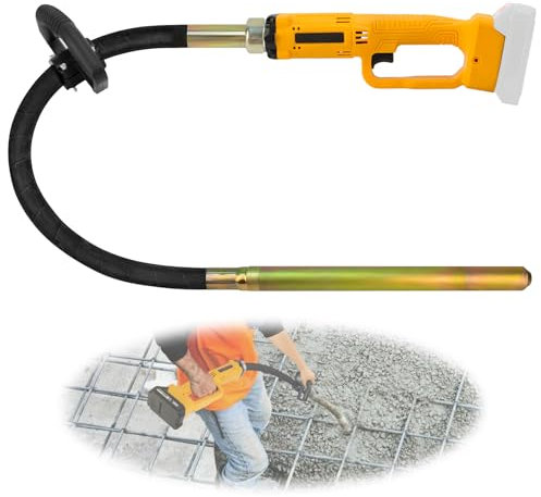 Vibreur beton Électrique, 21V Vibreur à immersion béton avec Aiguille Vibrante 35mm 1,5m, Aiguille Vibrante Batterie pour Chantiers Extérieurs (Sans Batterie, Compatible avec Makita)