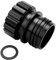 Oiqippnbv Black Quick Connect Soda Bottle Adapter, Soda Maker Bottle Attachment Refill Cap for Connecting Glass Bottles to Soda Machines