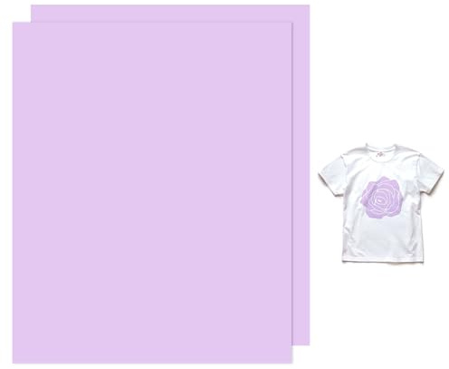 M METERXITY 2 Sheets 3D Puff Vinyl Heat Transfer 12x10 Inch Puff Vinyl Heat Transfer Lilac Foaming HTV Sheets Iron-on for T-shirts/DIY Fabric