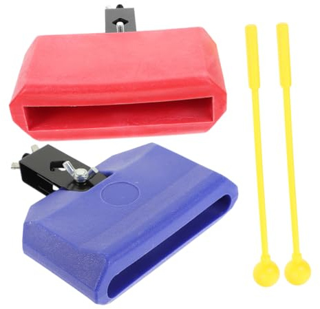 Milisten 2sätze Jam Block Drum Parts Percussion Set Mit Cowbell Und Drum Pedal Beater Für Schlagzeuger Vielseitige Zubehörteile Für Rhythmische