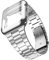LPMPCZKZGF Strap + Funda Compatible con Apple Watch 7 45mm 41mm Metal Acero inoxidable Muñeca integrada Compatible con iWatch 6 5 4 3 SE 44mm 42mm 40mm 38mm Funda Watch strap(Silver with Cas,41mm)