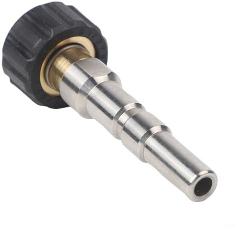 Pressure Washer Coupling Adapter M22 Thread Connector Metal Hose Fitting for Nilfisk Alto Silver