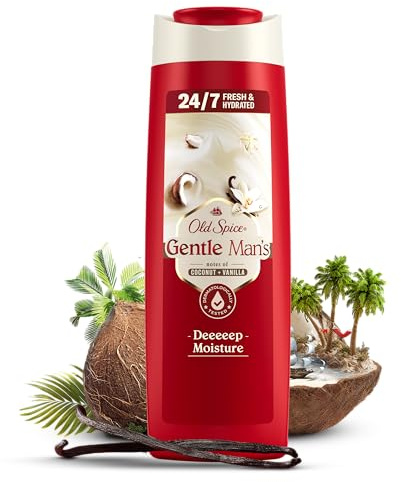 Old Spice Super Coconut + Vanilla 3-in-1 Duschgel & Shampoo 400ml | Körper-Haar-Gesicht Reinigung