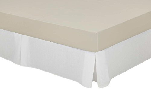 Cassa Luyton Housse de canapé en Toile à Soufflets, Coton et Polyester, Blanc, 160 x 200 cm