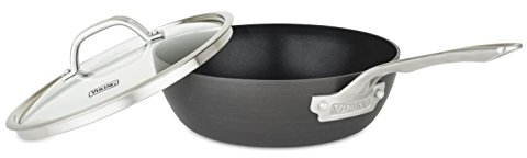 Viking Culinary 40051-1823 Hard Anodized Nonstick Saucier Pan Cookware Set, Stainless Steel