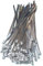 Pack of 10 Stainless Steel Cable Ties 200 mm x 8 mm Steel Cable Ties Steel Band Heat Protection Tape V2A 304