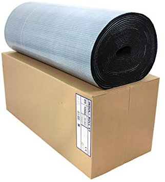 Dämmmatte selbstklebend Kautschuk Isoliermatte 9mm Dämmdicke Dämmung Isolierung 1m² - 15m² - Markenqualität Insul-Roll XT (Dämmplatte selbstklebend 9mm - 15m² 1 Karton)