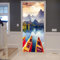 A.Monamour Türtapete Selbstklebend Türfolie Türposter 3D Berg Wald Bäume Seen Boote Bewölkten Himmel Natur Landschaft Vinyl Folie Türdeko Tapete Wandbild Türaufkleber Türtattoo 83 x 204 cm